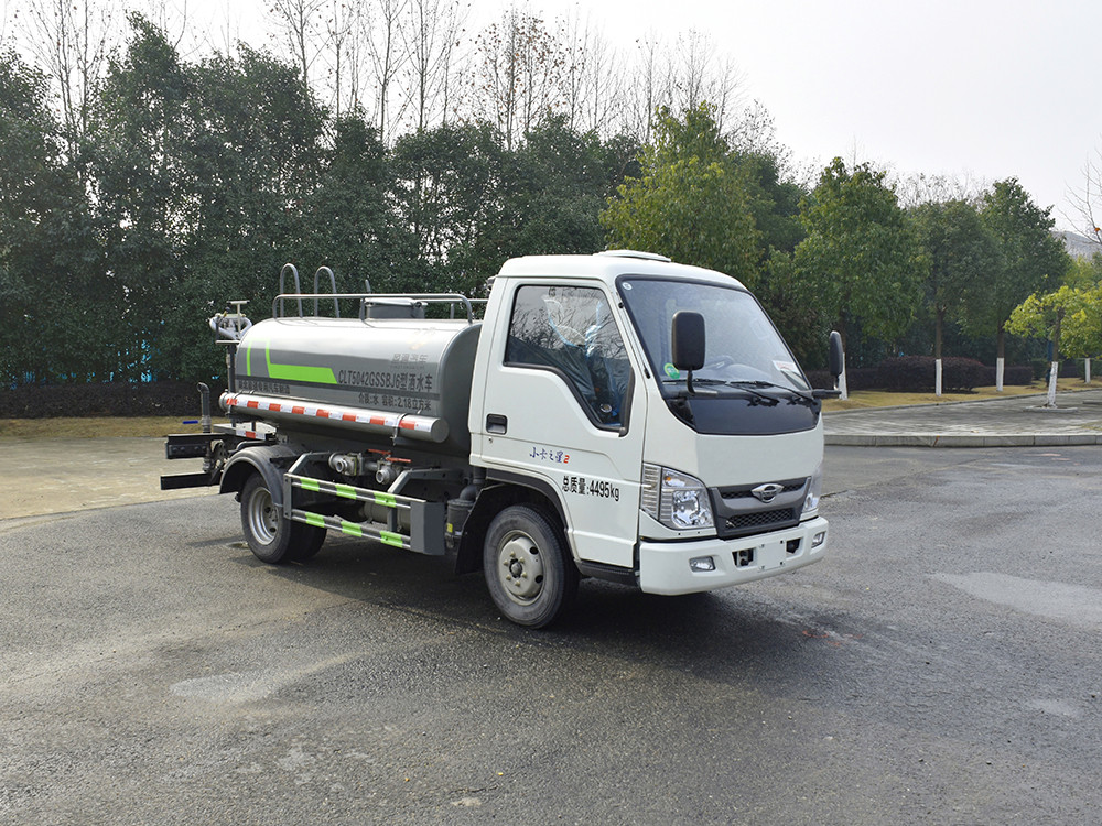 纵昂牌CLT5042GSSBJ6型洒水车-福田小型蓝牌洒水车-湖北盈通